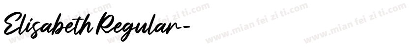 Elisabeth Regular字体转换